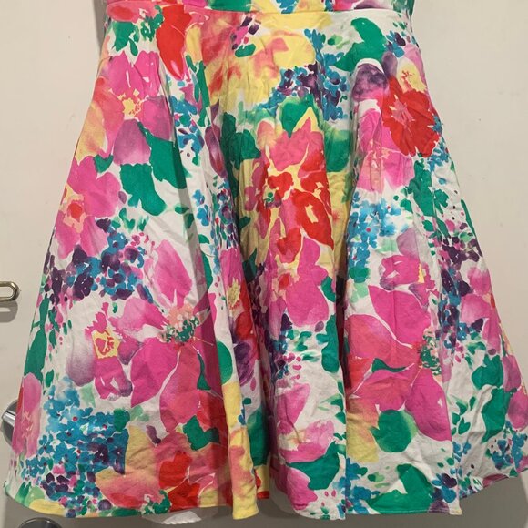 VINTAGE ALGO-ETTES MIDI FLORAL PRINT BELTED DRESSES SIZE 11/12 - Picture 8 of 10